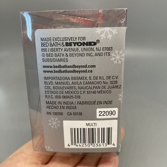 H for Happy Set Of 4 Christmas Light Bulb Napkin Rings NEW Holiday Party XMAS - Picture 5 of 5